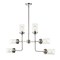 Z-Lite Calliope 6 Light Pendant, Polished Nickel & Clear 617-6PN - alternate 1